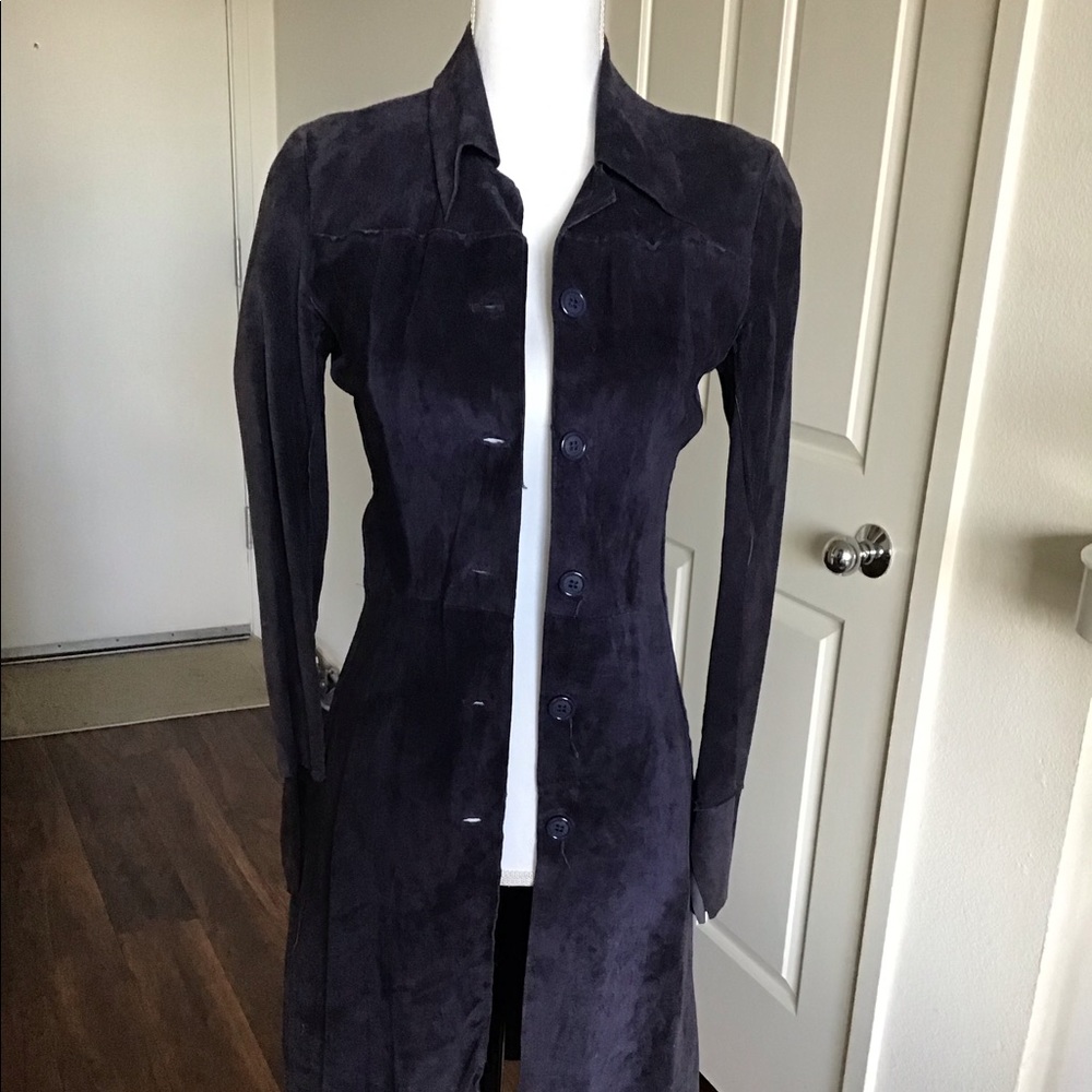 Purple Suede Coat